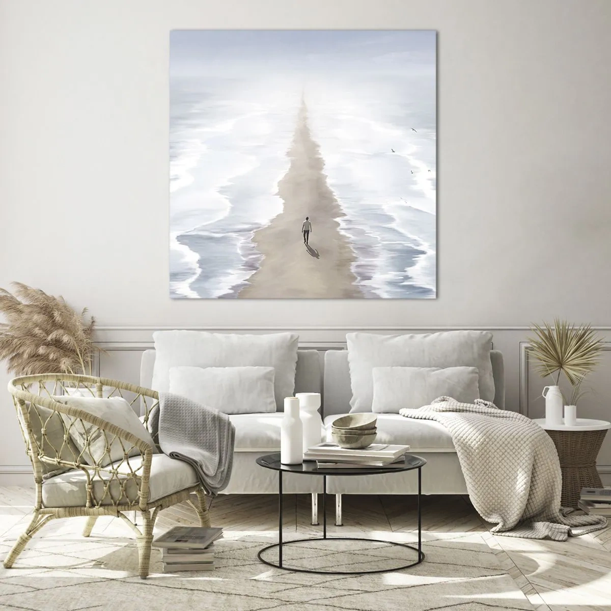 Quadro em vidro - Um futuro brilhante - 60x60 cm