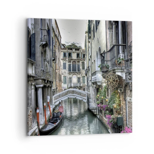 Quadro em tela - Há séculos em devaneio silencioso - 70x70 cm