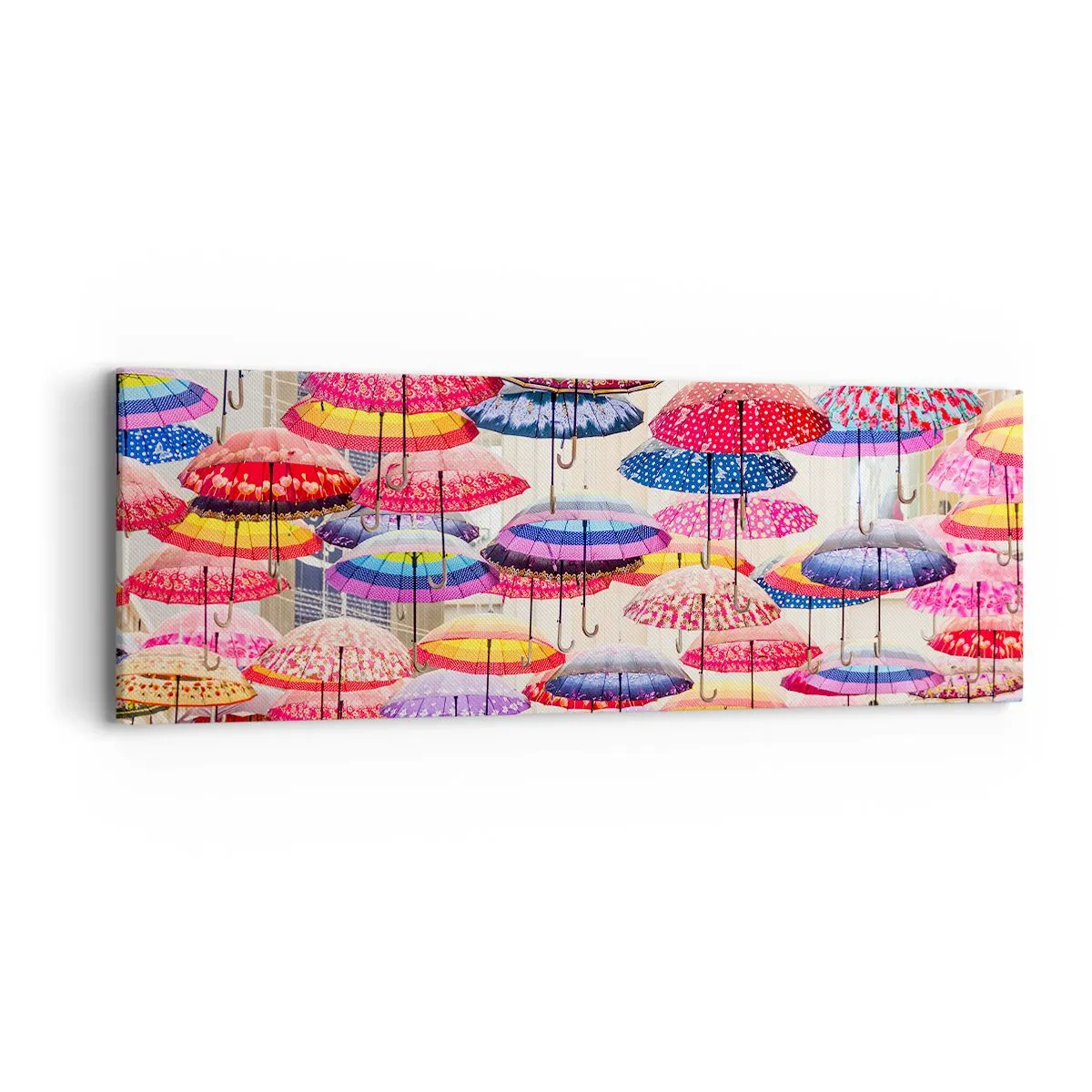 Quadro em tela - Prado urbano - 90x30 cm