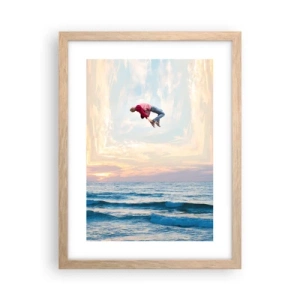 Pôster com moldura de carvalho claro - Para outra dimensão - 30x40 cm