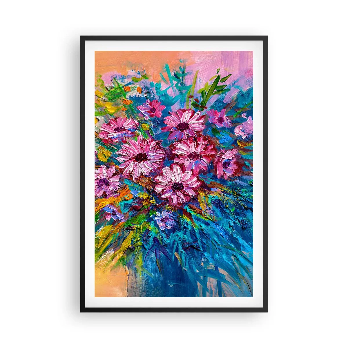 Pôster com moldura preta - A energia da vida - 61x91 cm