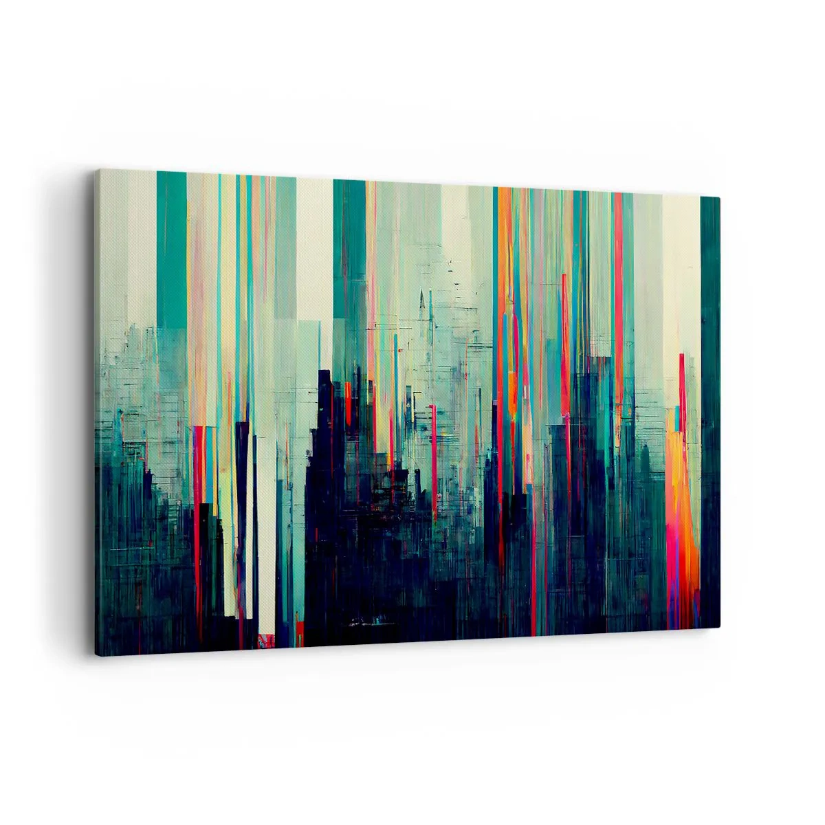 Quadro em tela - Cidade futurista - 120x80 cm