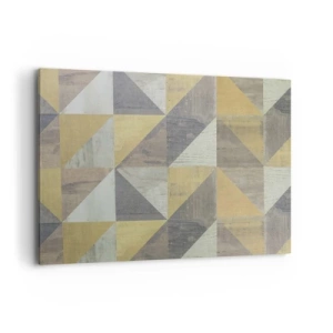 Quadro em tela - Em ângulo com um triângulo - 100x70 cm