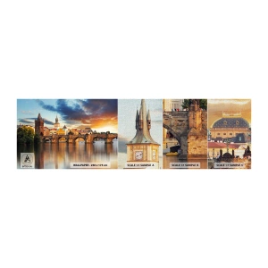 Amostra de papel de parede Premium Canvas - Linda há séculos - Cidade, Praga, A república Tcheca - 100x30 cm
