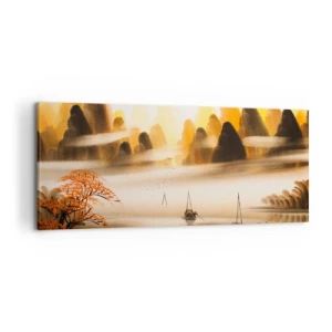 Quadro em tela - Além do Extremo Oriente - 120x50 cm