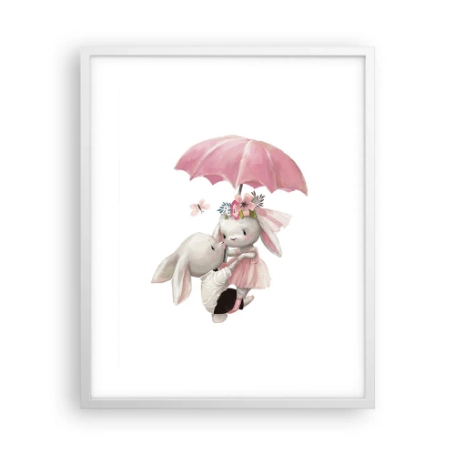 Pôster em moldura branca - Isso é amor - 40x50 cm