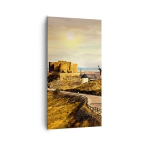 Quadro em tela - Dom Quixote está prestes a aparecer - 65x120 cm