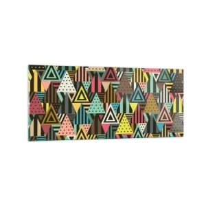 Quadro em vidro - Em ritmo para três - 120x50 cm