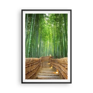 Pôster com moldura preta - A essência da natureza asiática - 61x91 cm