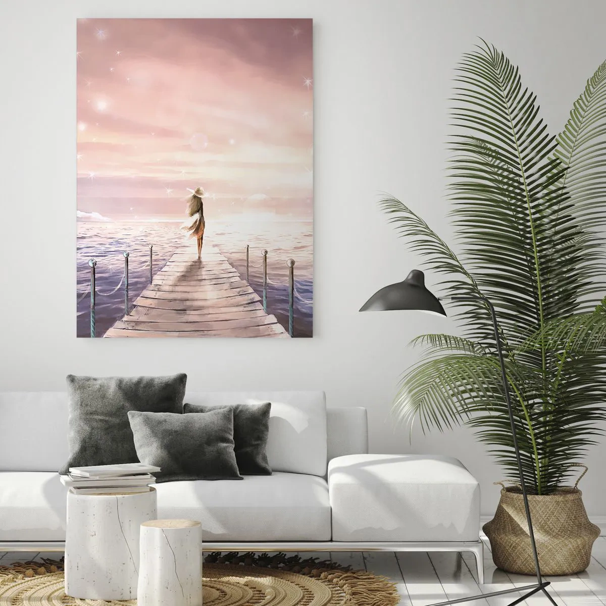 Quadro em vidro - À luz de um sonho - 50x70 cm