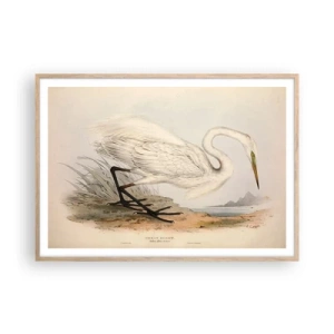 Pôster com moldura de carvalho claro - A senhora nos juncos - 100x70 cm