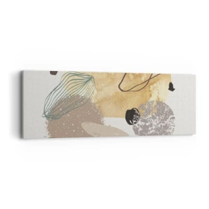 Quadro em tela - Plumcologia aplicada - 90x30 cm