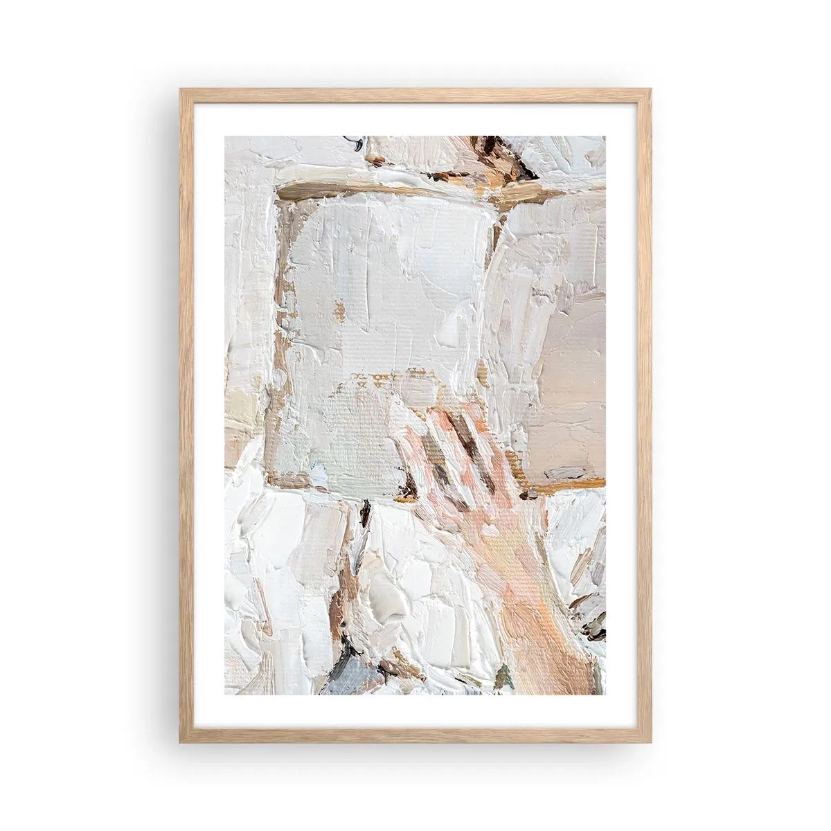 Pôster com moldura de carvalho claro - Em outro mundo - 50x70 cm