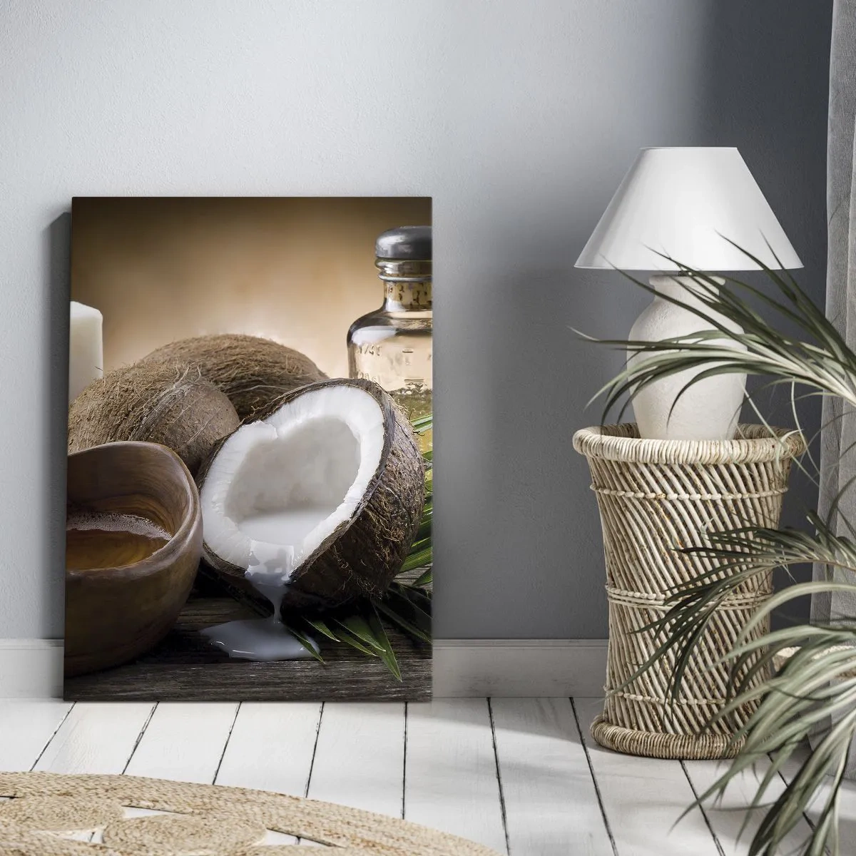 Quadro em tela - Saúde das ilhas tropicais - 45x80 cm