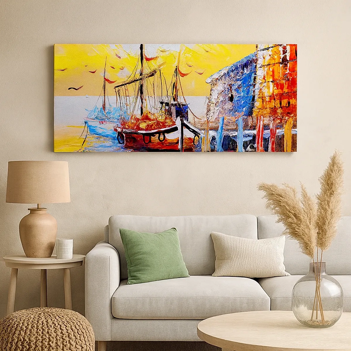 Quadro em tela - Feliz retorno - 30x30 cm