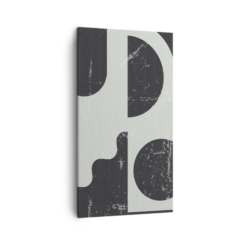 Quadro em tela - Composição acima e abaixo - 45x80 cm