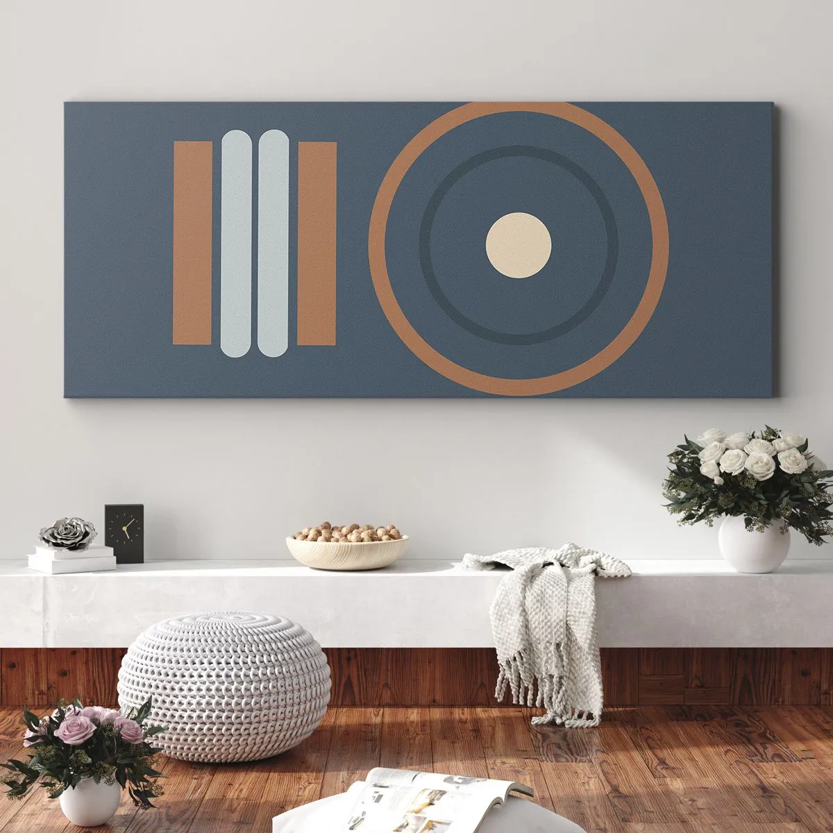 Quadro em tela - A essência da questão - 100x40 cm
