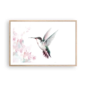 Pôster com moldura de carvalho claro - Preso em agitação - 91x61 cm