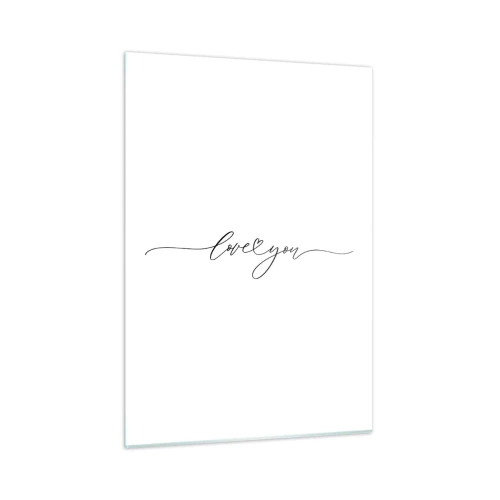 Quadro em vidro - Preto e branco - 50x70 cm
