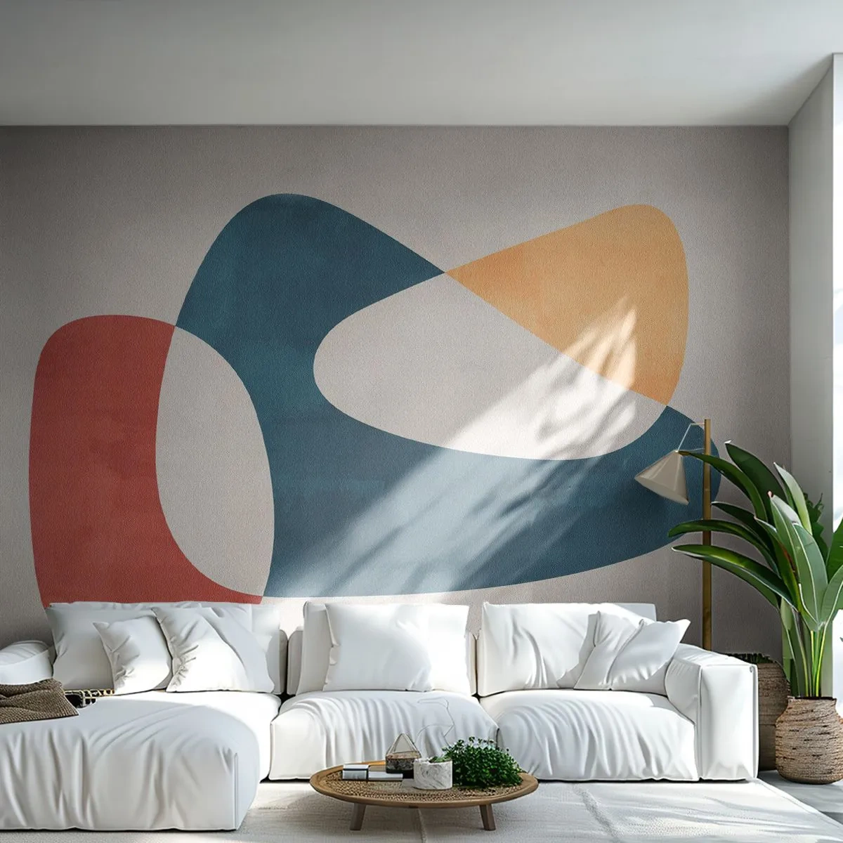 Papel de Parede Premium Sand - Influências e metamorfoses - Pedaço, Formas, Minimalista - 500x350 cm