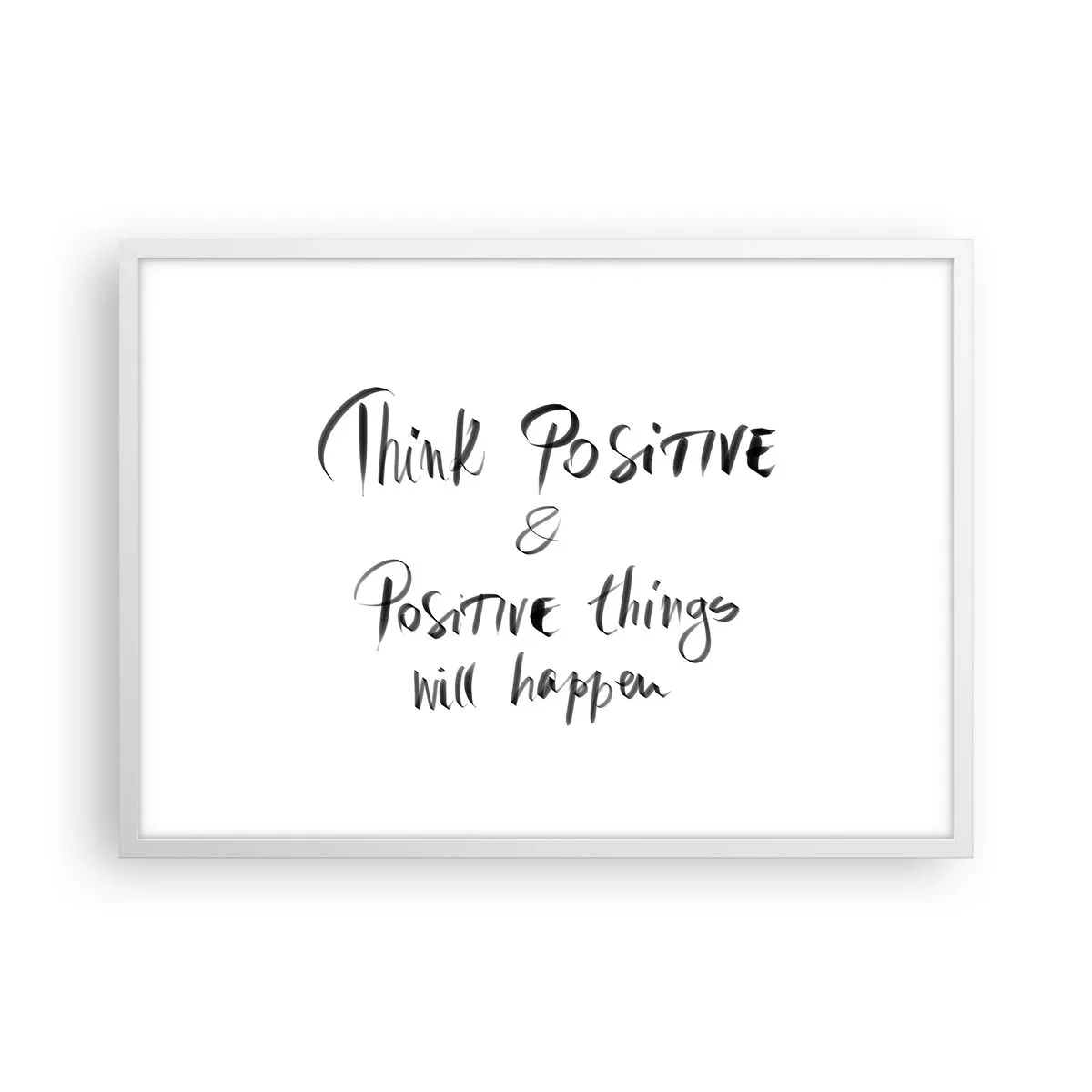 Pôster em moldura branca - Como viver? - 70x50 cm