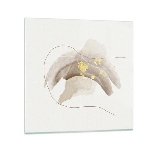 Quadro em vidro - Encontrado no espaço - 30x30 cm