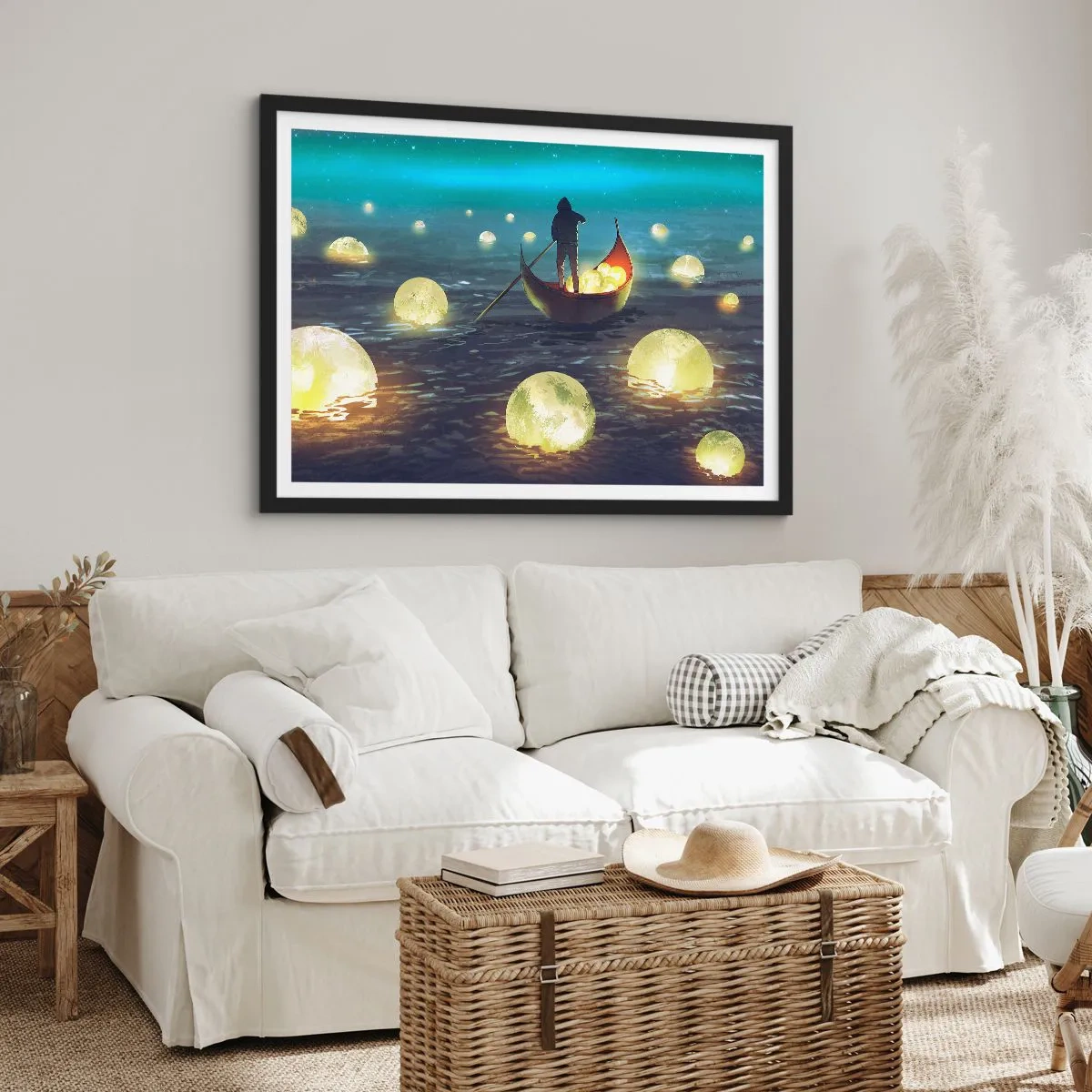 Pôster com moldura preta - Coisas com as quais os filósofos nunca sonharam - 100x70 cm