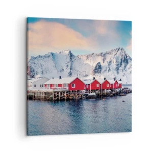 Quadro em tela - Refpugio do Norte - 50x50 cm