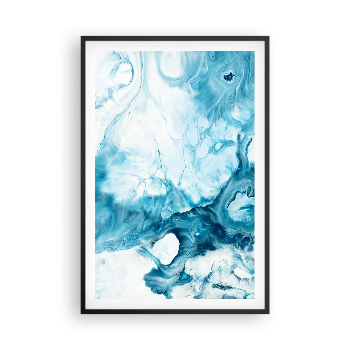 Pôster com moldura preta - Concerto Azul - 61x91 cm