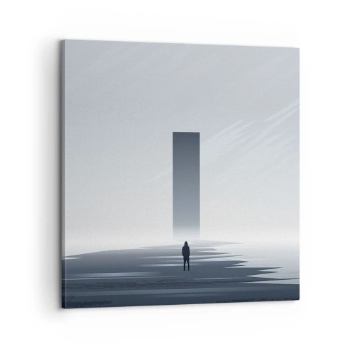 Quadro em tela - Oportunidade ou ameaça? - 60x60 cm