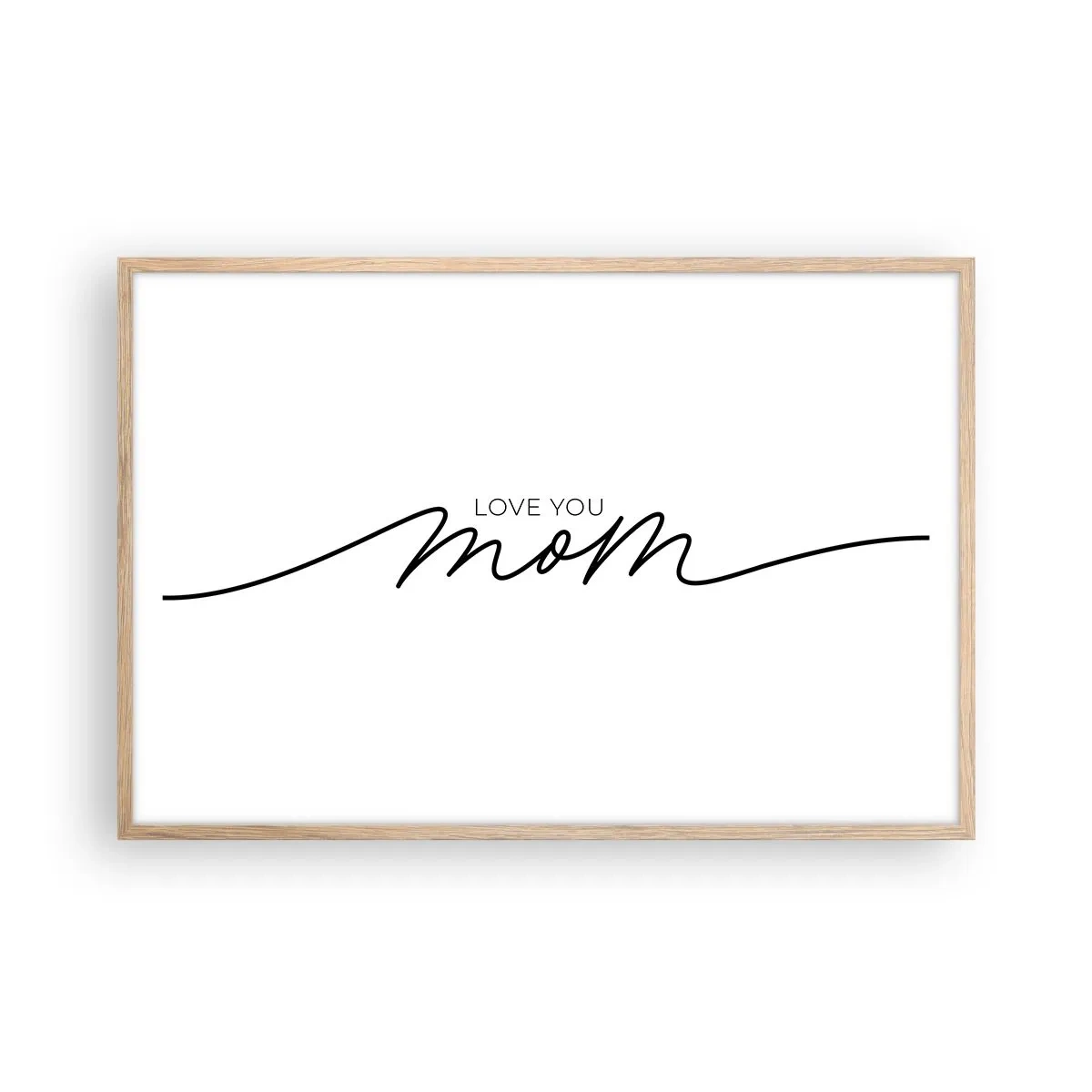 Pôster com moldura de carvalho claro - Uma grande emoção - 91x61 cm