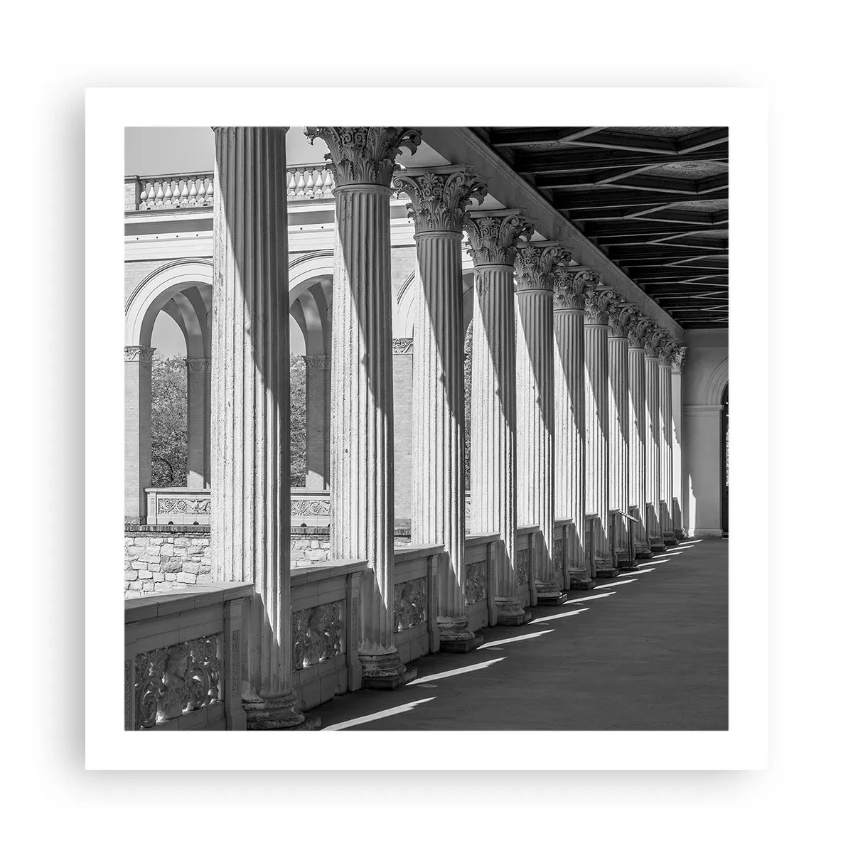 Pôster - Arcada ensolarada - 60x60 cm