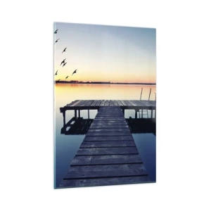 Quadro em vidro - Foi um bom dia - 80x120 cm