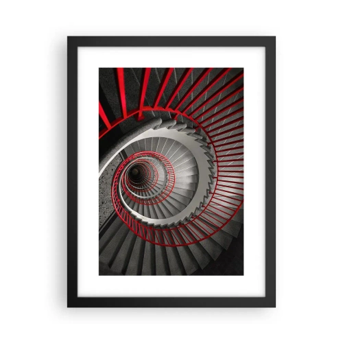 Pôster com moldura preta - Diversão de arquitetura - 30x40 cm
