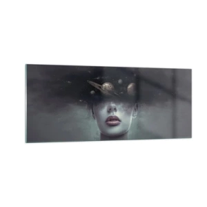 Quadro em vidro - E os planetas estão a enlouquecer... - 100x40 cm