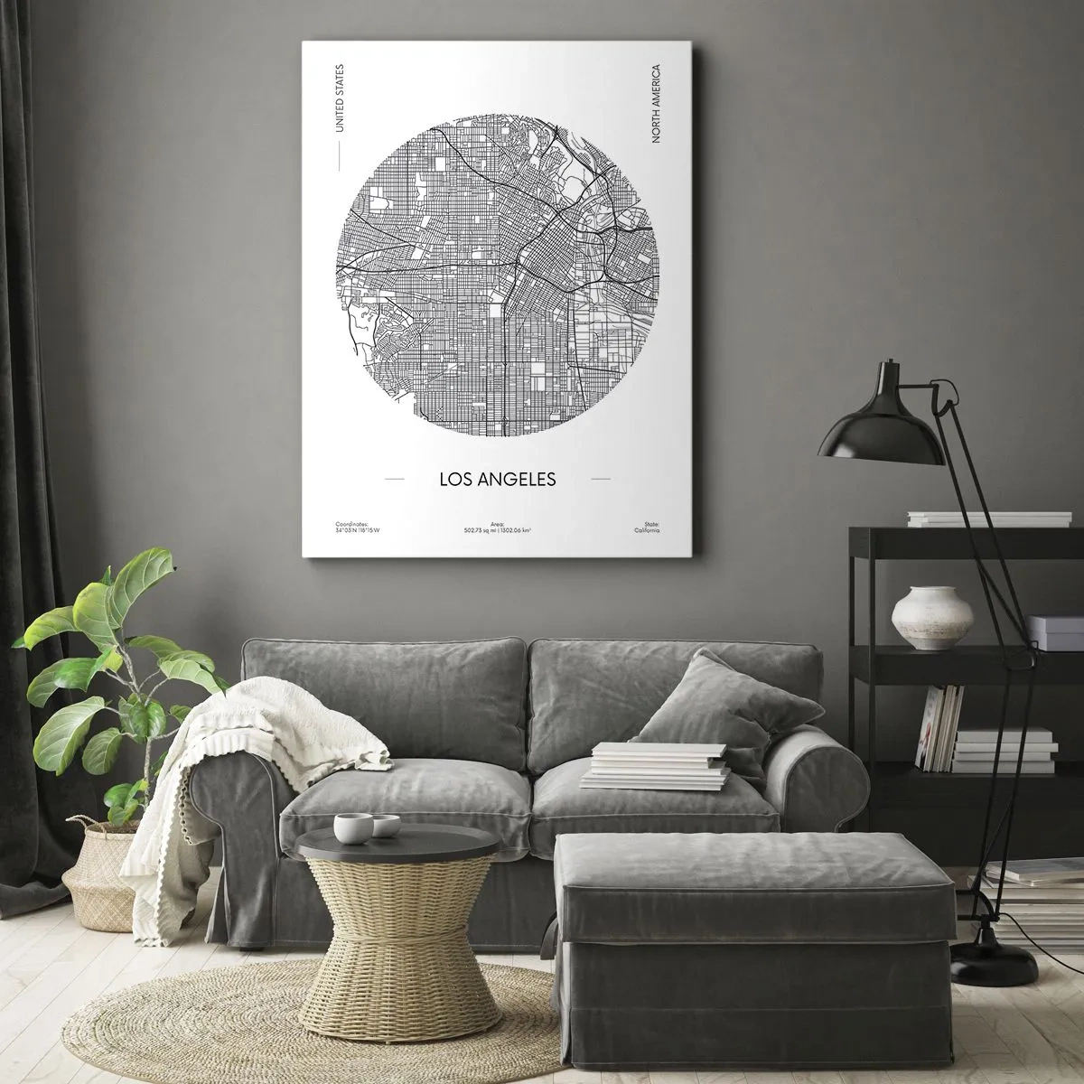 Quadro em tela - Anatomia de Los Angeles - 50x70 cm