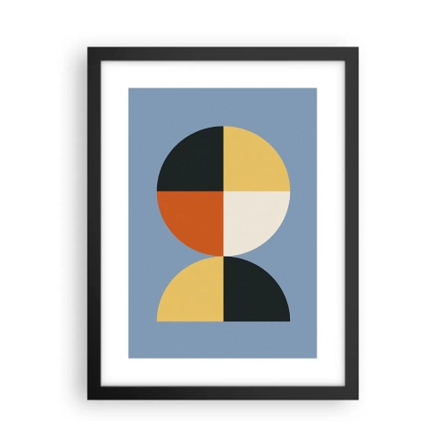 Pôster com moldura preta - Verja e conte - 30x40 cm