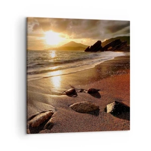 Quadro em tela - Siga o sol em direção às colinas - 50x50 cm