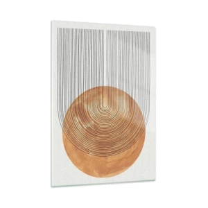 Quadro em vidro - Composição solar - 50x70 cm