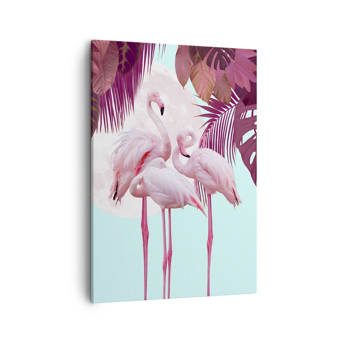 Quadro em tela - Três graças de pássaros - 50x70 cm