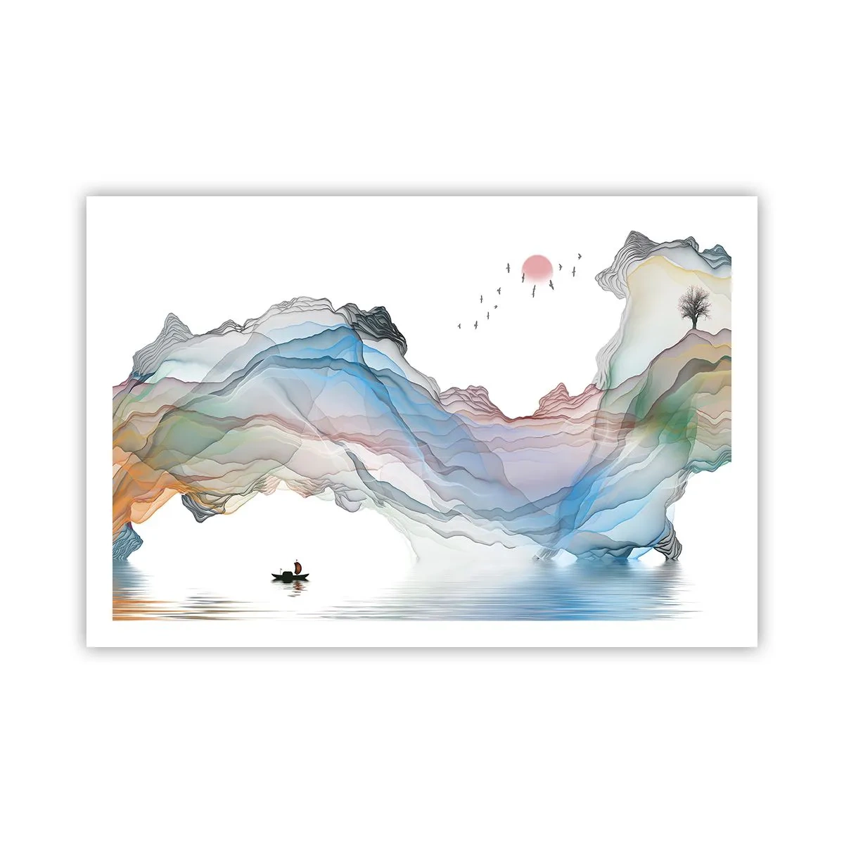 Pôster - Em direção às montanhas de cristal - 91x61 cm
