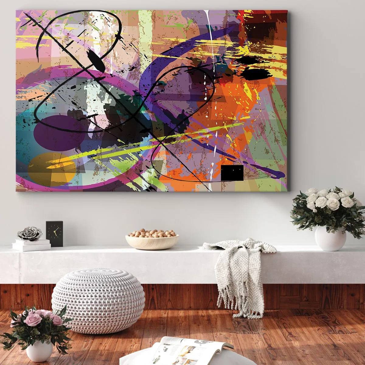 Quadro em tela - Pode ir direto ou ao redor - 100x70 cm