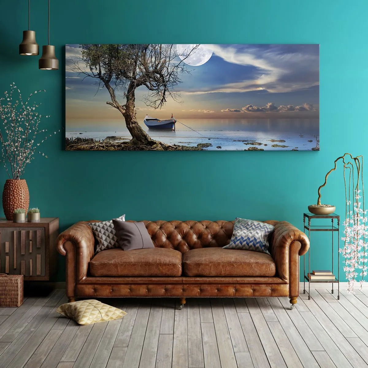 Quadro em tela - É este o fim ou o começo? - 100x40 cm