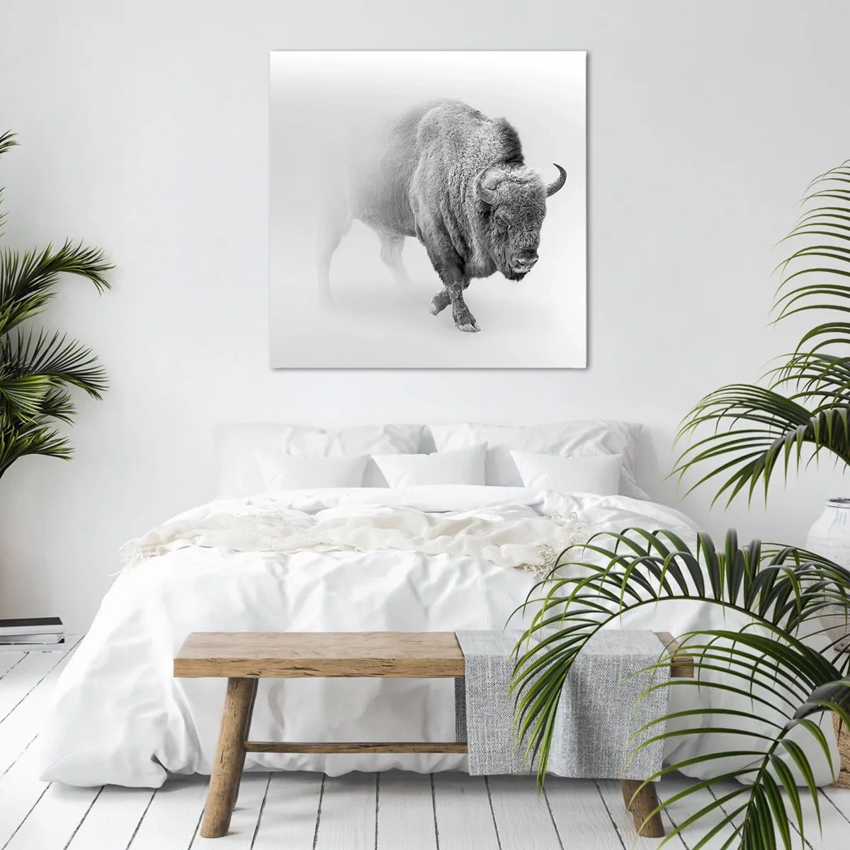 Quadro em tela - Rei da Pradaria - 70x70 cm