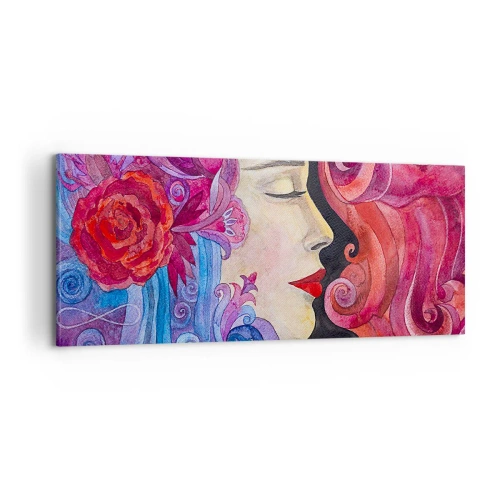 Quadro em tela - Secessão ainda viva - 100x40 cm