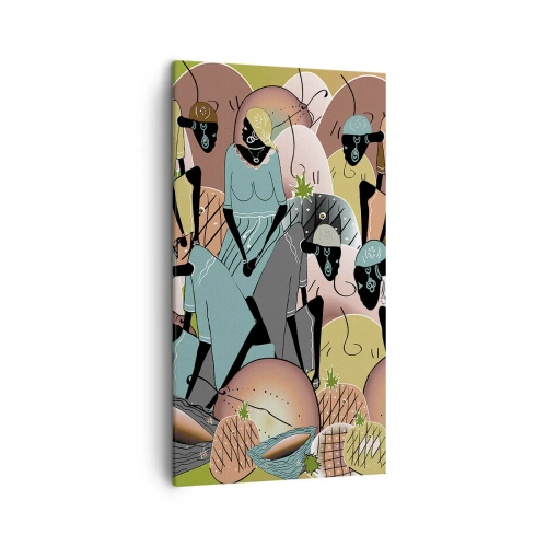 Quadro em tela - Uma grande festa se aproxima - 45x80 cm