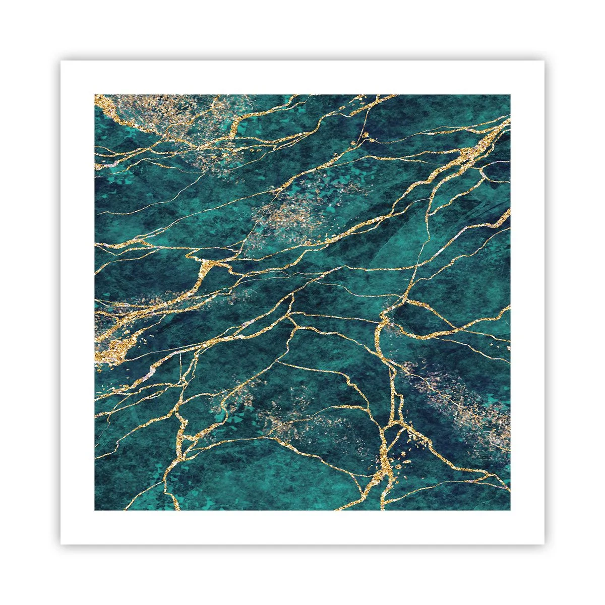 Pôster - Veia dourada - 50x50 cm