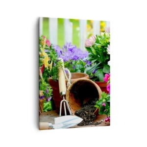 Quadro em tela - Jardim da Joana - 50x70 cm