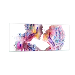 Quadro em vidro - A ponte secreta dos suspiros - 100x40 cm