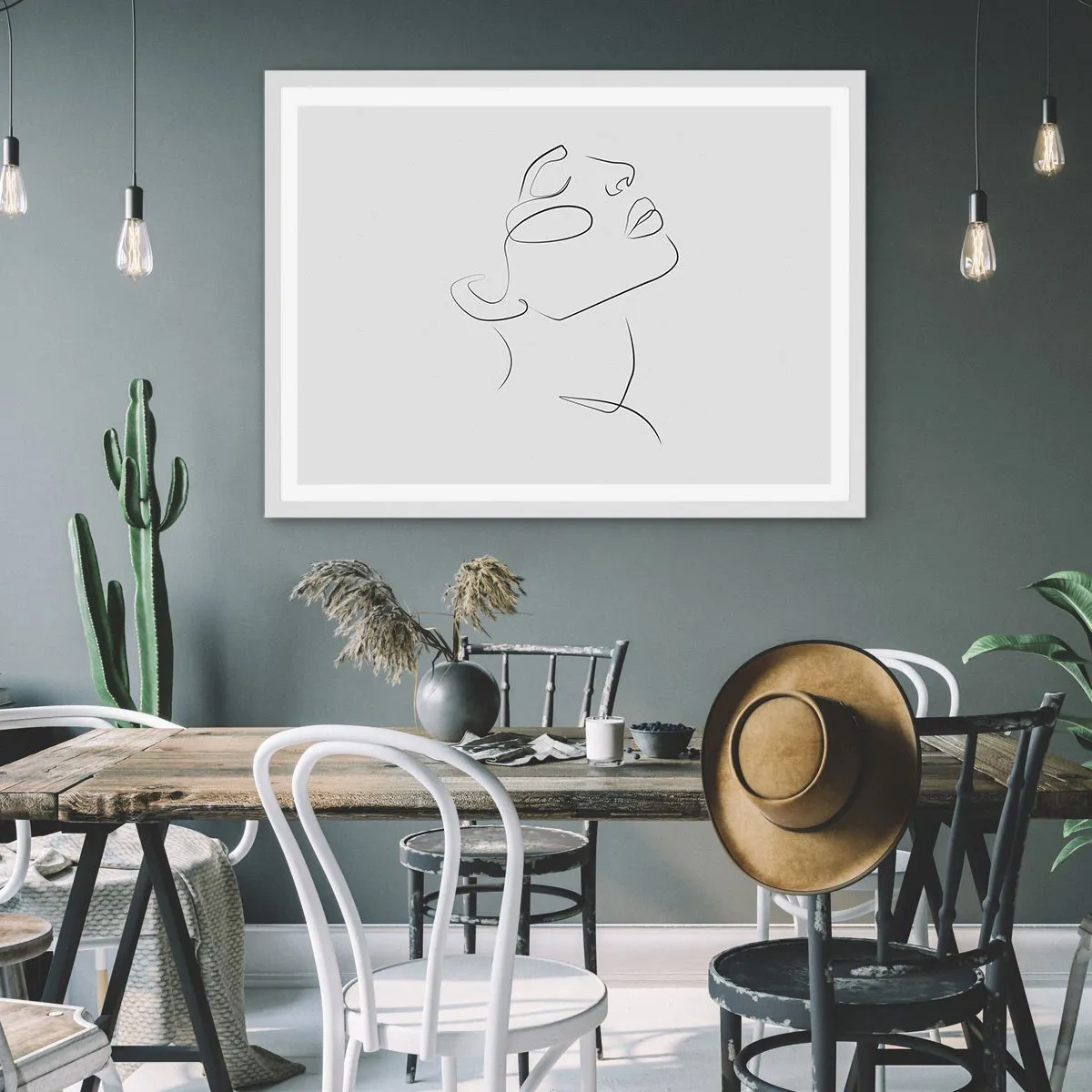 Pôster em moldura branca - Os meandros dos sonhos - 100x70 cm